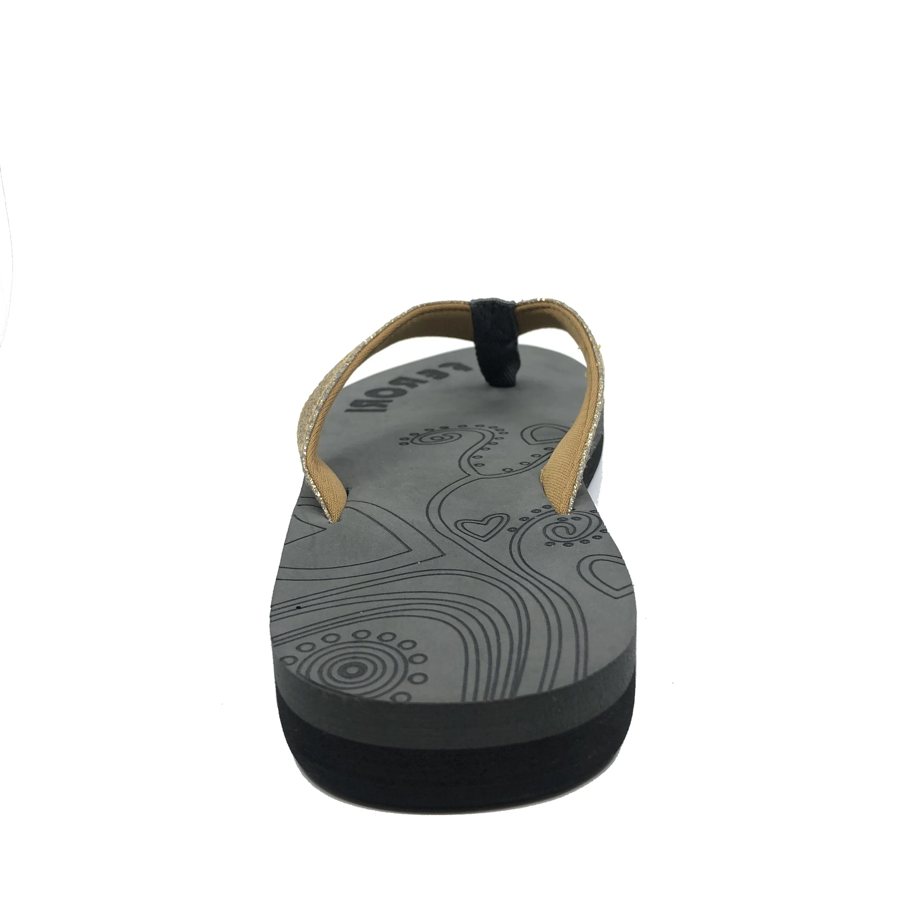 Wholesale Custom Logo Non Slip Beach Rubber Sole Slippers Flip Flops For Women