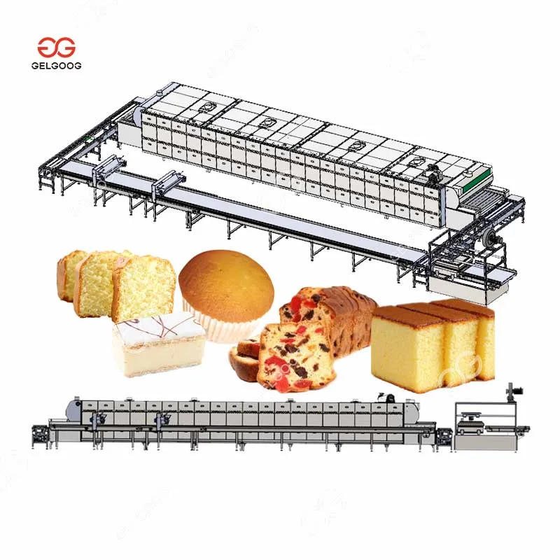 Commercial Manufacturing Pastry Cake Pop Machine Production Line Sweet Walnut Cake Baking Cup Cake Machine