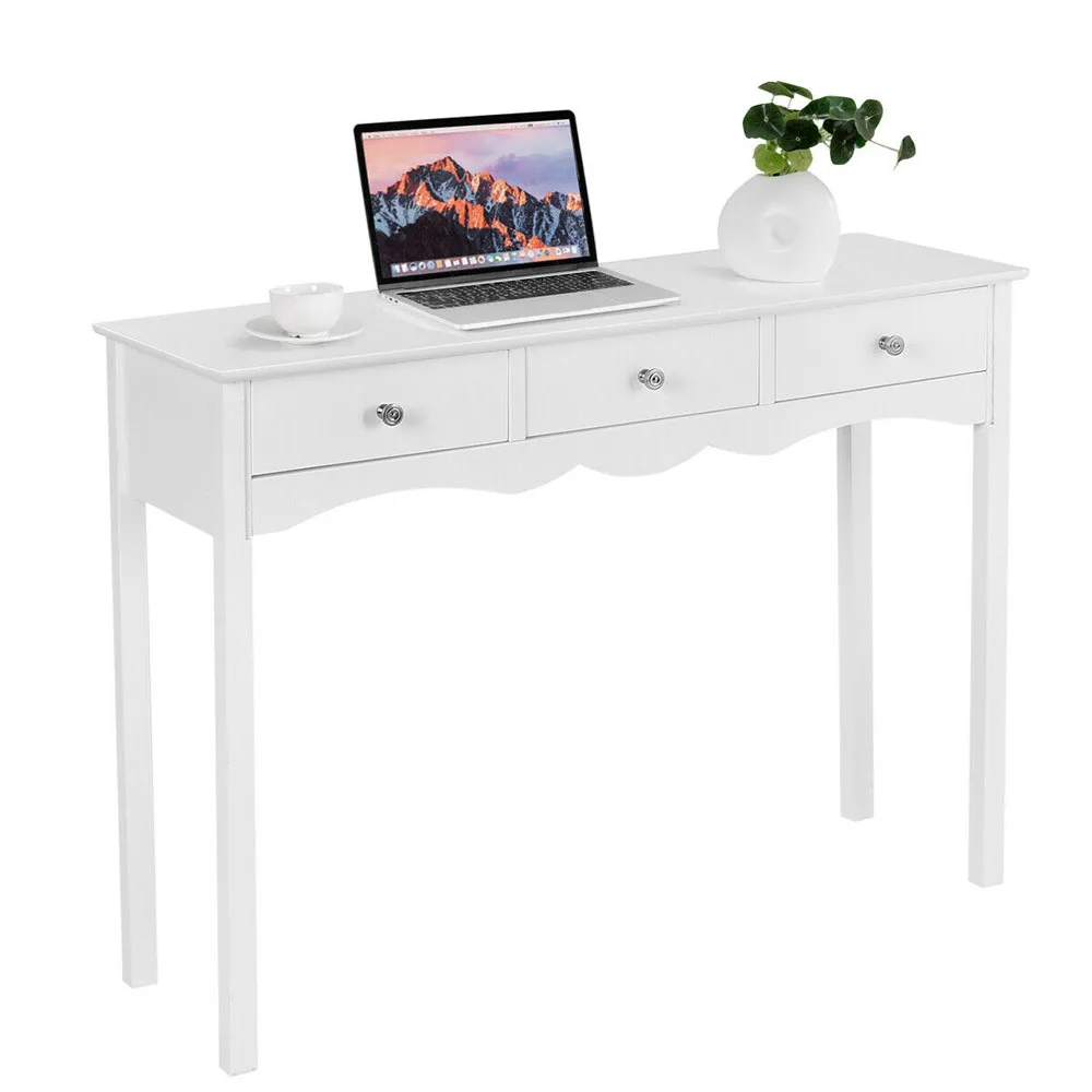 Hall Side Table Desk Accent Table 3 Drawers Entryway Console Table Nordic