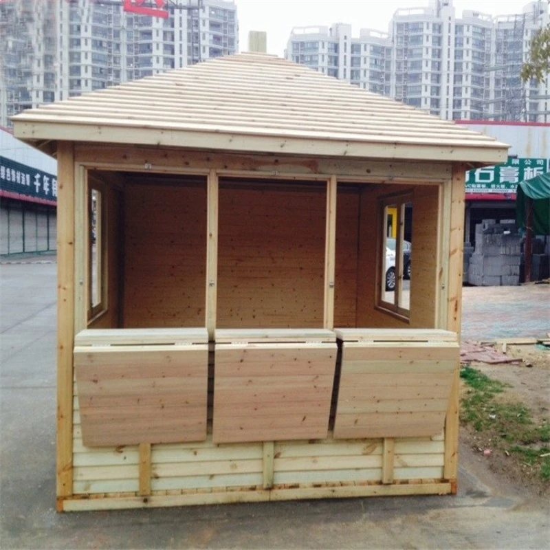 Prefabricated wooden house for living wooden garden house use for outdoor kiosk