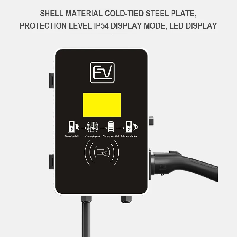 CE AC 7kw 220V 32A 1 Phase Type 2 EV Charger Pedestal with RFID APP OCPP Vehicle Charger