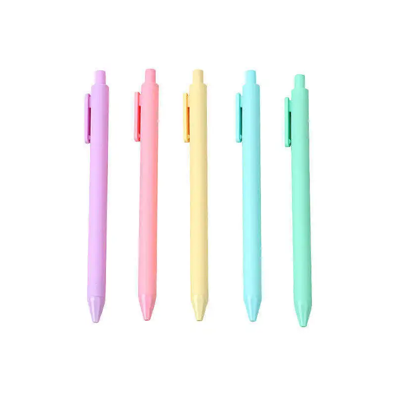 Factory direct sales custom Korean girl ins macaron color gel pen color matte 0.5mm signature pen