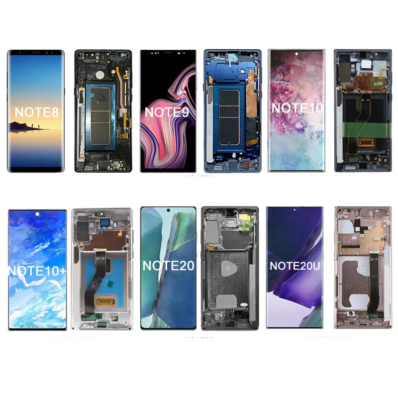 LCD Screen for Samsung Galaxy Note Series 20 10 9 8 10+ Ultra Display Screen LCD Replacement for Samsung Note 20 10 9 8 Ultra