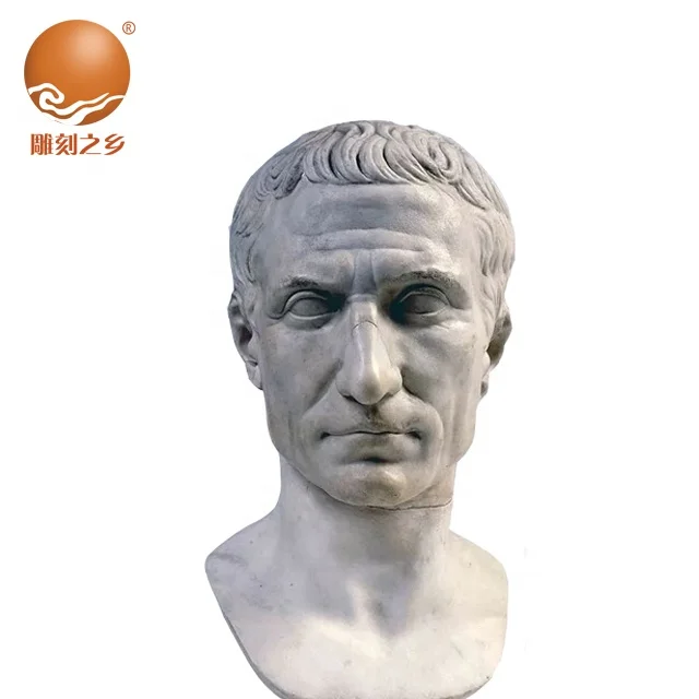 Famous Julius Caesar statue Hand carved bust of caesar Outdoor Statues for sale