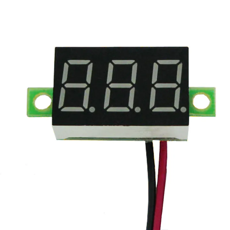 Digital DC Mini Voltmeter 0.36 Inch With 2 Wire Module 4.5V to 30V Red Color Display