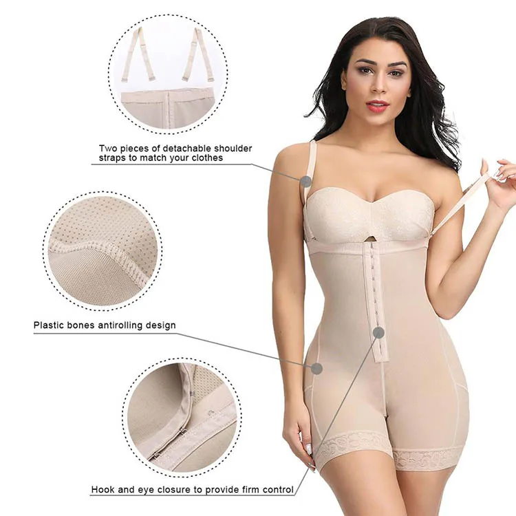 Nebility Detachable  Waist Traine  Control Body Shaper Thigh Slimmer Shapewear For Women