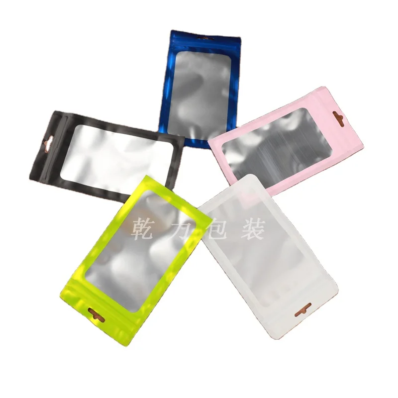 Color Ziplock Plastic Bag for Mobile Phone Data Line Jewelry Beauty Makeup Egg Seal with Custom Logo Printing for Food Use