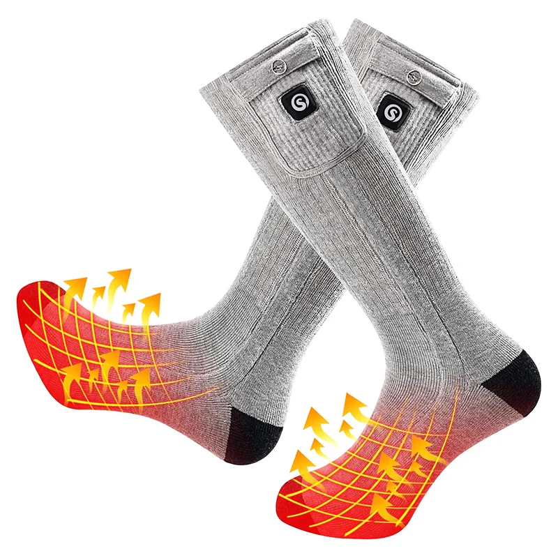 Breathable Battery Powered Winter Outdoor Thermal Socks for Skiing