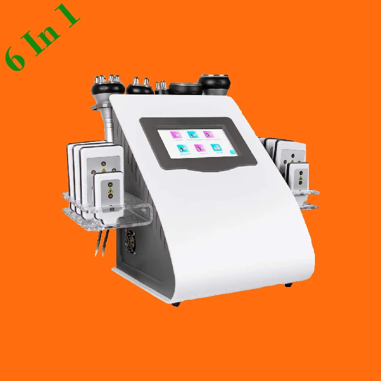 6 в 1 лазерной липосакции тела потери веса и поддержания Rf 40K ультразвуковая машина красоты для косметики и похудения система вакуумной кавитации многофункциональная машина красоты