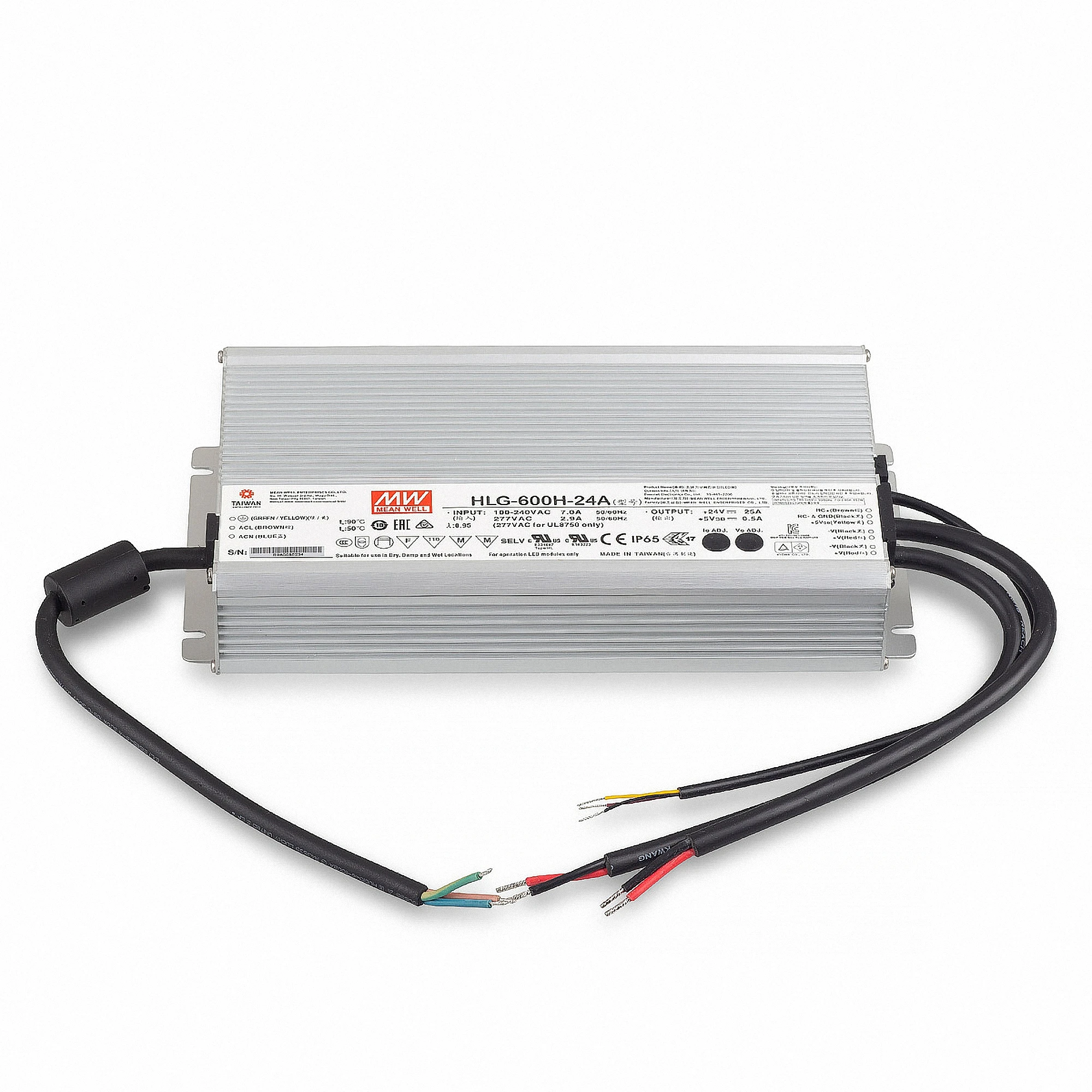 Бренд Mean Well представляет HLG-240H-C 320H HLG-480H 600H Постоянный режим энергопотребления DMX Подача питания светодиоидному драйверу для