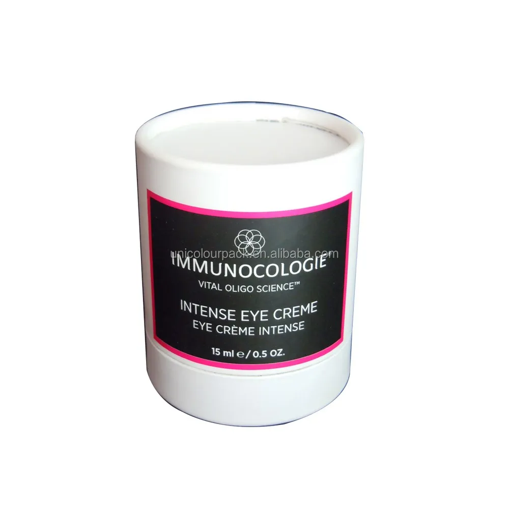 Custom Designed Disposable Size Rigid Cardboard Tube Packaging Paper Jar and Cylindrical Box for Cosmetic Tube Bottle