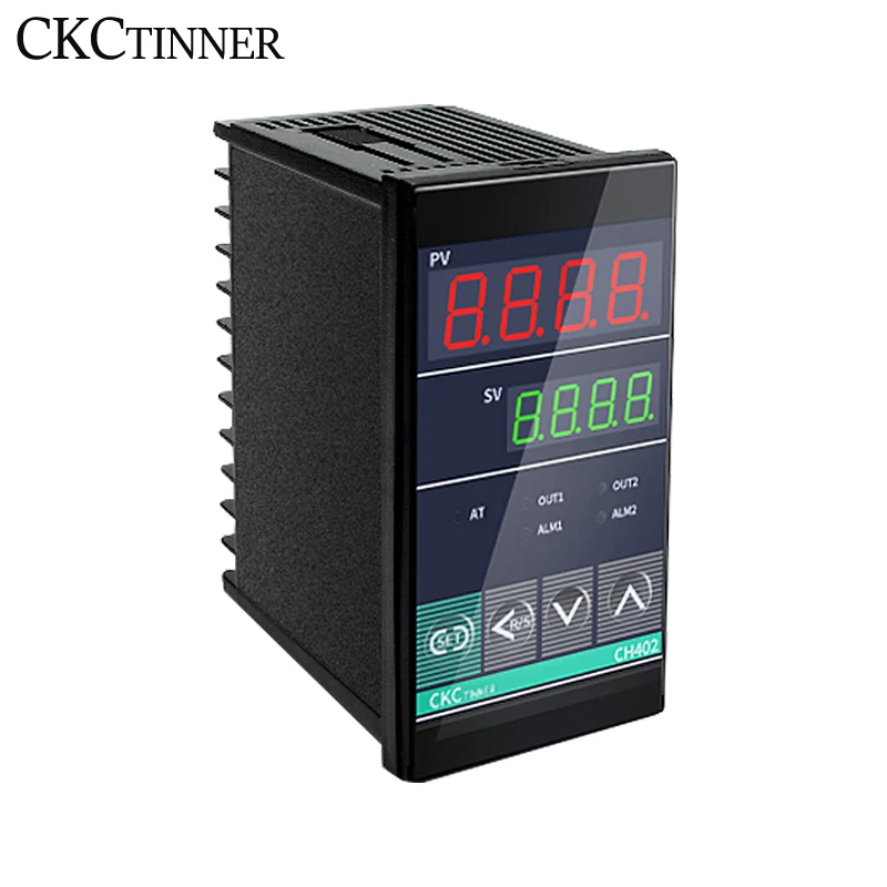 Black Abs Output Ssr Relay Input Tc Rtd Digital 12v Temperature Controller Pid CH402