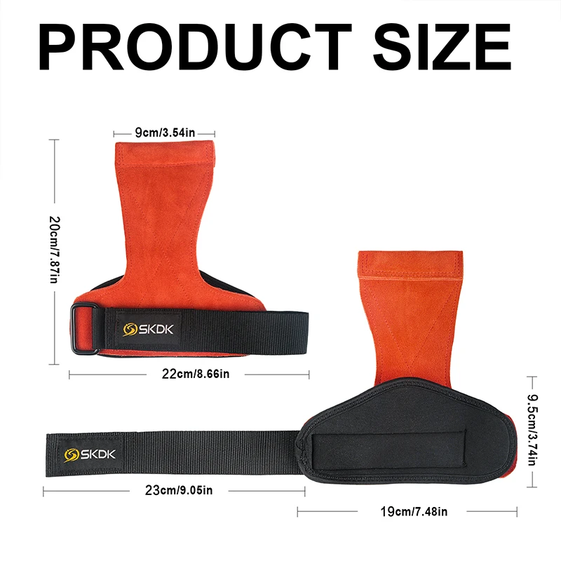 Customized Anti-Slip Cowhide Palm Protector Cover Gym Fitness Exercise Wrist Wraps Leather Weight Lifting Grip