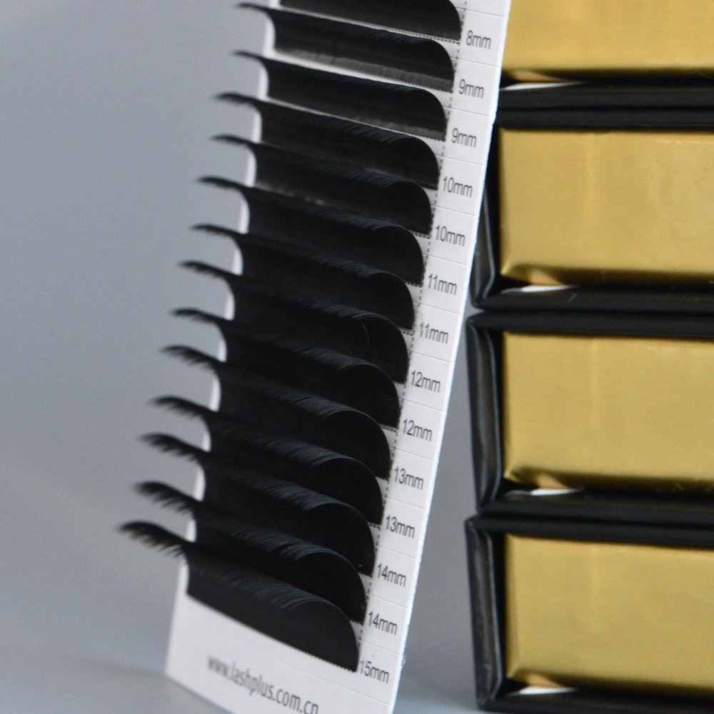 LashPlus cashmere 0.04 matte black cashmere korean pbt eyelash extension .02  lash extensions volume trays wholesale