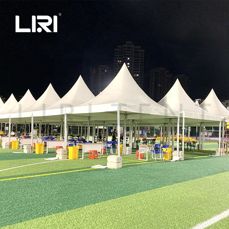 LIRI 5X5m Pagoda Tent with Glass Wall for party/wedding/fair entrance and exit used
