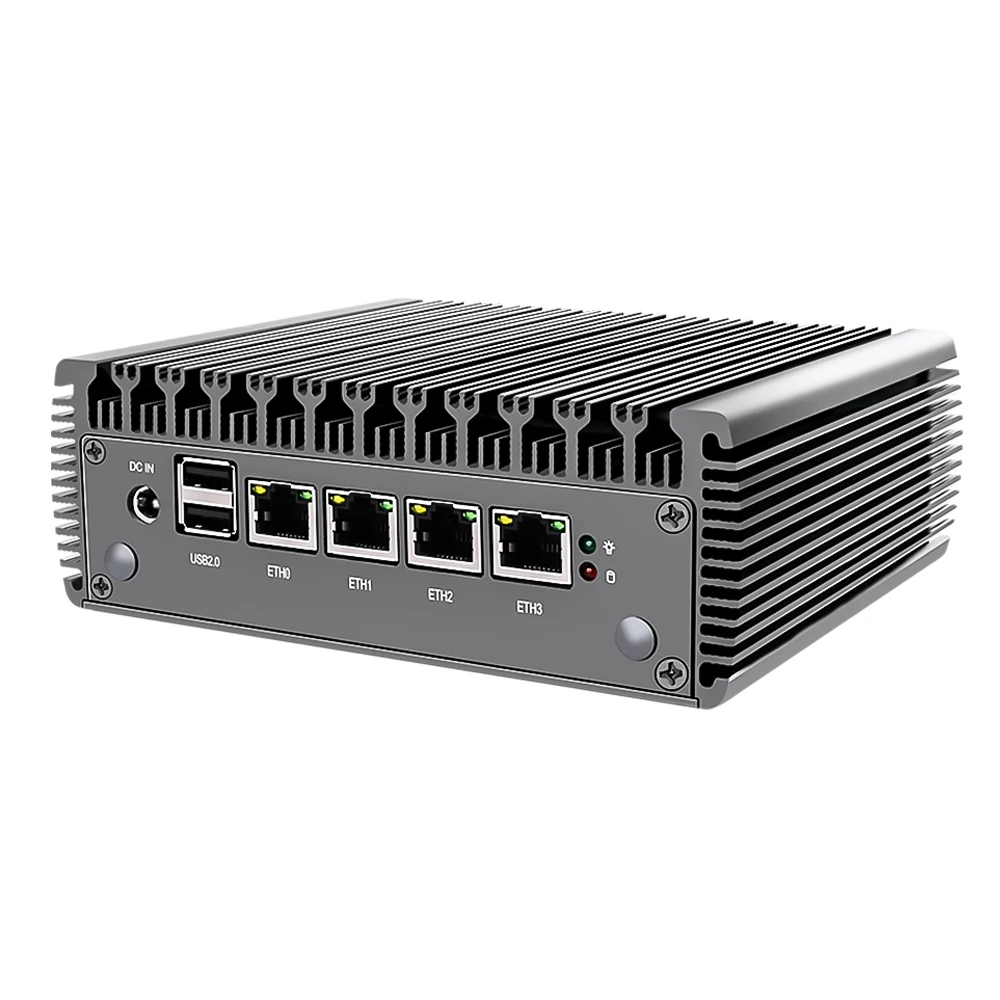 2 5 г мини-маршрутизатор ручка-tium N5000 4LAN RJ45 DDR4 HD Mini DP 4 K дисплей безвентиляторный мини компьютер barebone AES-NI ESXi pfSense брандмауэр ПК