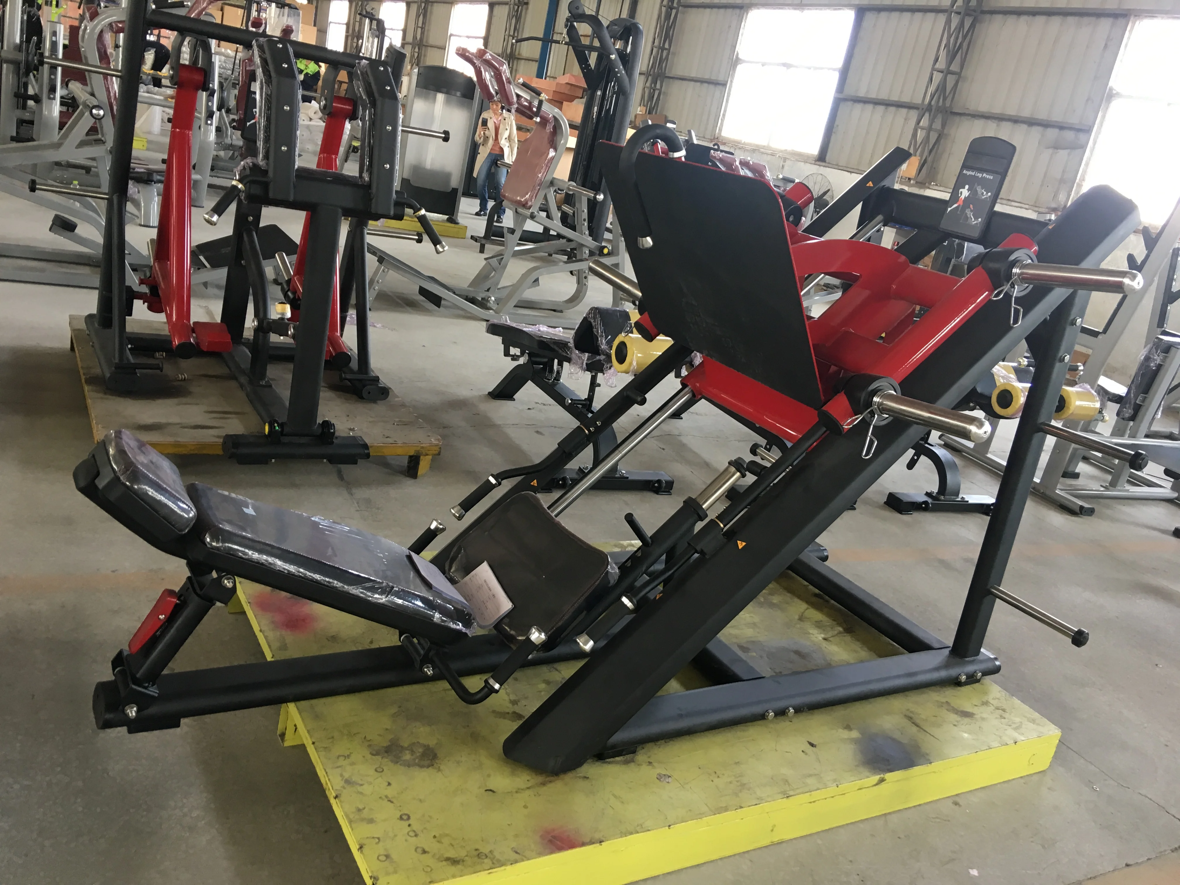 Commercial Plate Loaded Gym Machine PL-56 Linear Leg Press Machine