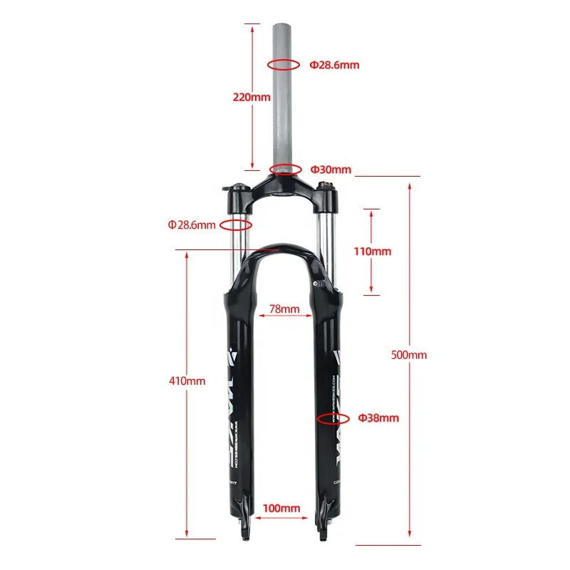 WAKE mtb Bike front fork 26 27.5 29 inch mountain bike rigid fork for road bicycle parts Shock Absorbing Cycling