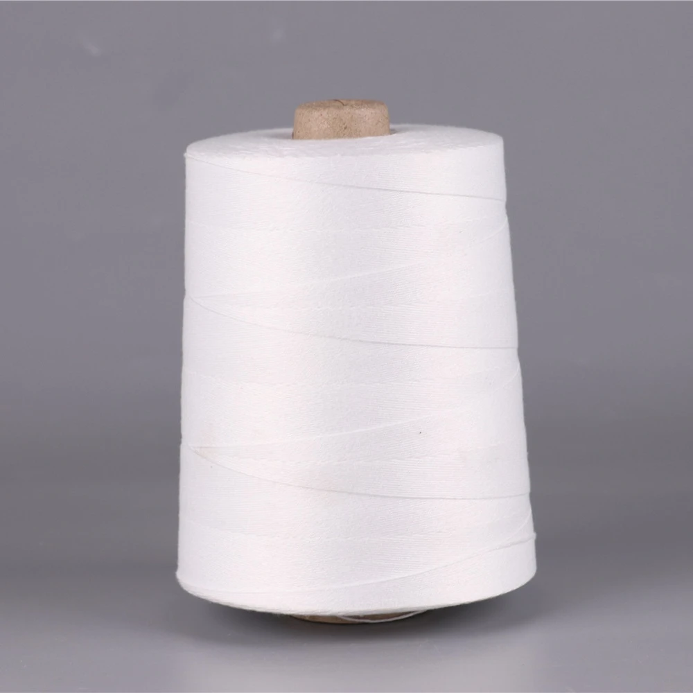 
10s/1 2 4 6 8 China supply Industrial Bag Bonded Polyester Sewing Thread / polyester bag closing thread 