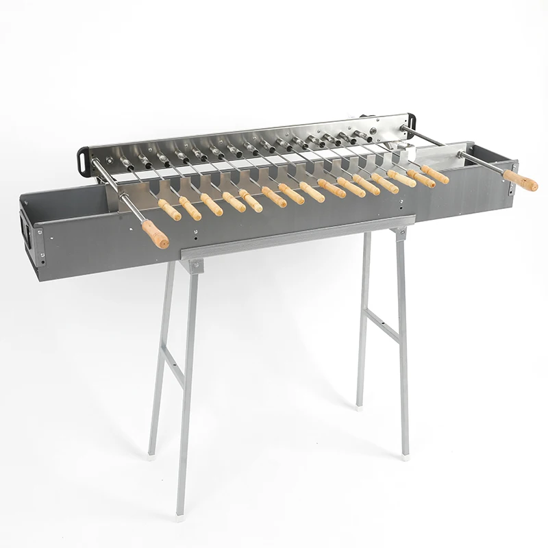 Folding India Steel Vertical Smokeless Marine Electric Automatic Roaster Spit Rotisserie Rotisserie BBQ Barbecue Grill