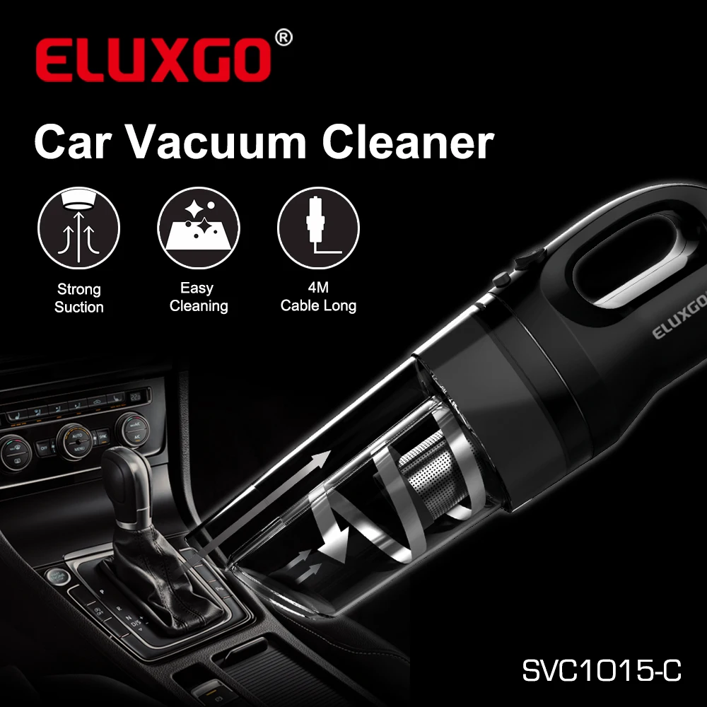 ELUXGO DC12V Car Use Vacuum Cleaner Automobile with SVC1015-C