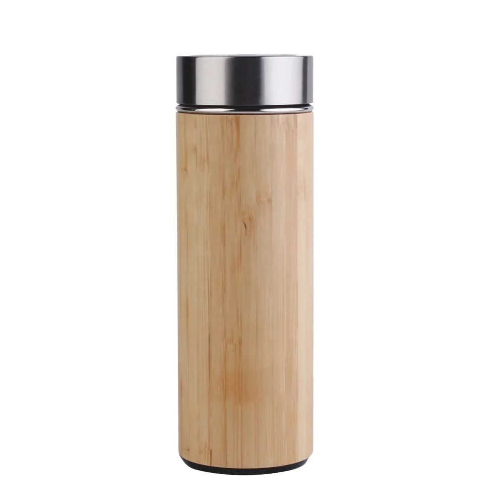 Wholesale Mlife food grade bamboo vacuum insulated stainless steel sports water bottle insulated water bottles 40oz with handle