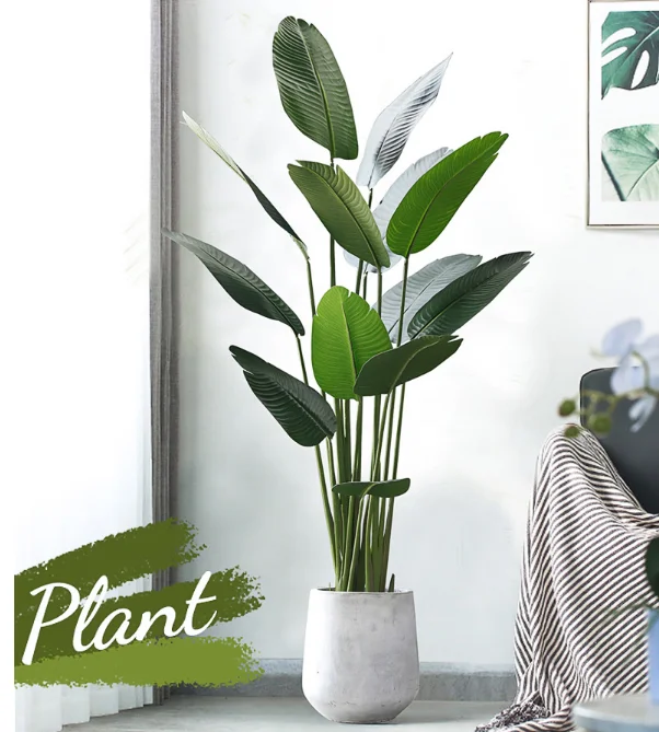 High Flame Retardant Plastic Tree Artificial Banana Plant Large Artificial Plants Wholesale