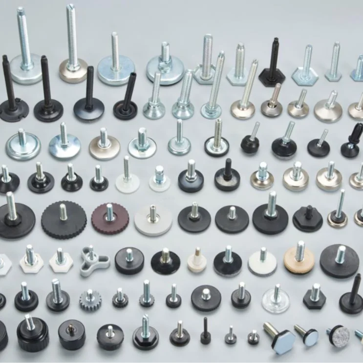 14.8mm Base Dia sofa chair table leg support adjustable screw furniture Leveler for floor protect