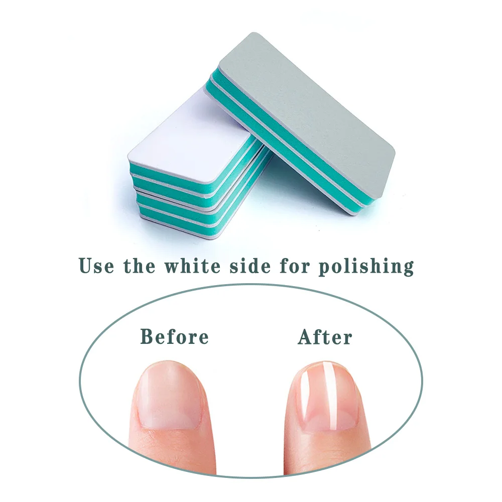 Wholesale 2 Way Sponge Blocks Professional 2 Sides Polishing Nail Buffer Nail Shining File Buffer
