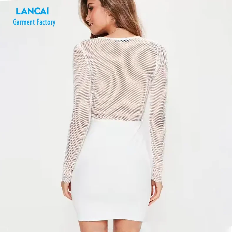 Clothing Manufacturers Custom Womens Fashion Clothes Elegant Ladies Long Sleeve Casual Dress