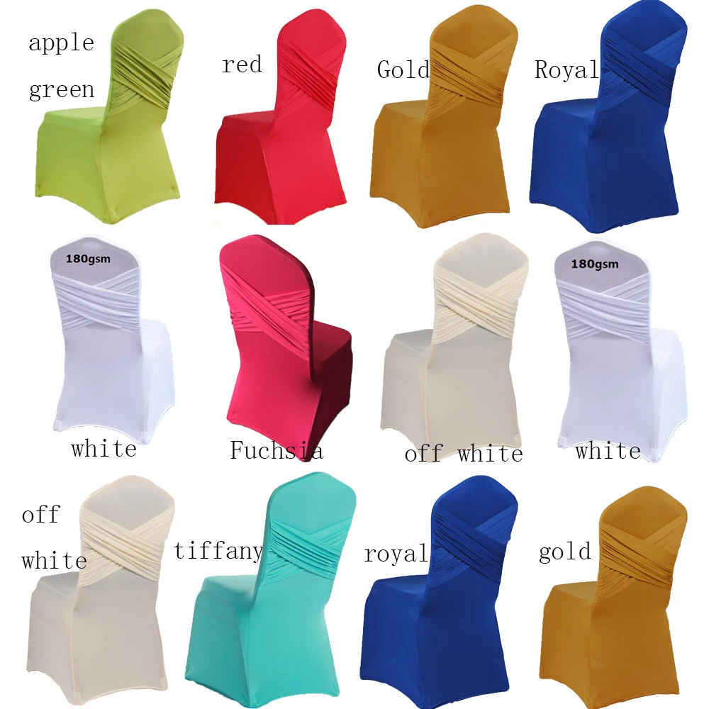Wholesale X Cross Chair Cover Wedding Party Decoration Cheap Spandex Various Color Chair Cover