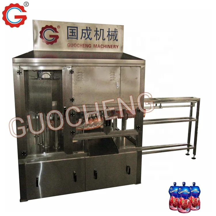 Fully Automatic Spout Pouch Automatic Juice Soft Drink Filling Machine