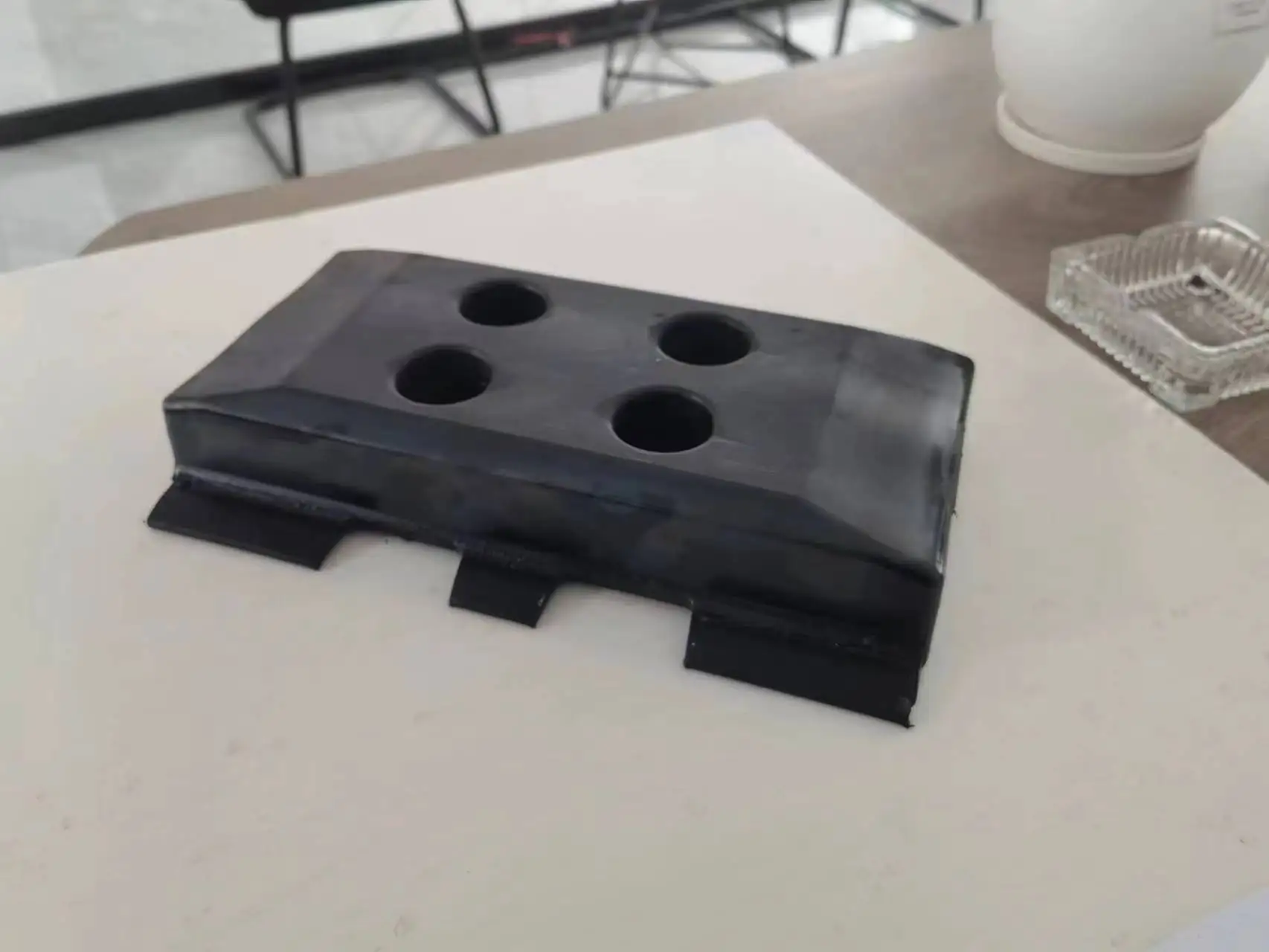 Factory hot sales  Paver Parts 300MM Caoutchouc de piste paver track pad  Shoe For  asphalt paver spare