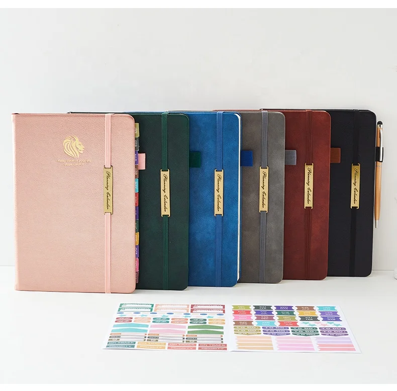 Calendar 2024 calendar plan A5 imitation leather business office notepad notebook