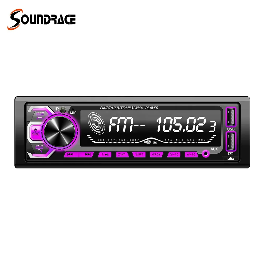 Soundrace 1 Din MMC WMA MP3 Radio Multimedia Pioneer Car Stereo Player Car Usb Player