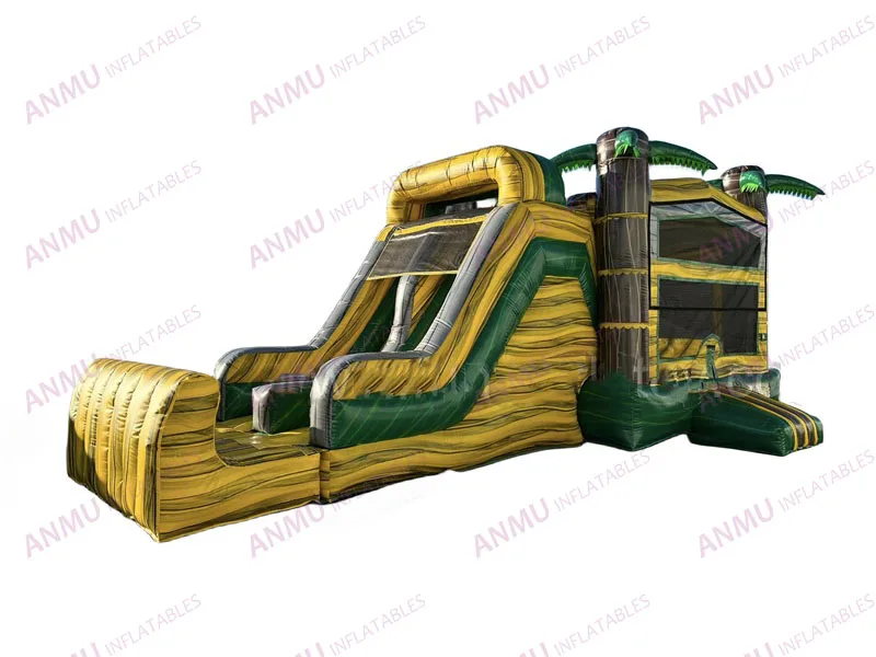 Commercial Inflatable Bouncer PVC Outdoor Bouncy Jumping Castle kids Rainbow Bounce House