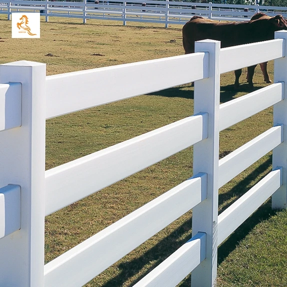 Quality boundary farm garden rural roadside white paddock horse stock vermin fence panel pvc vinyl