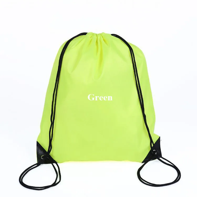 Custom size Modern Style bag multi color 210d polyester drawstring backpack