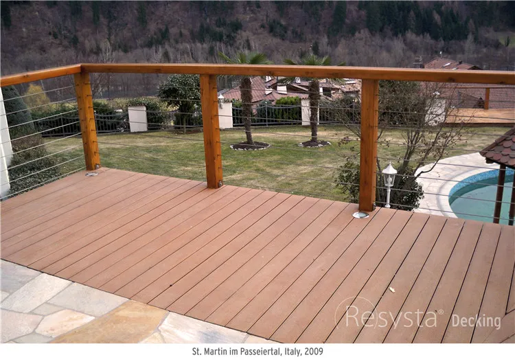 
Composite Decking Board Outdoor New Environmentally Friendly Materials Resysta Decking Flooring 