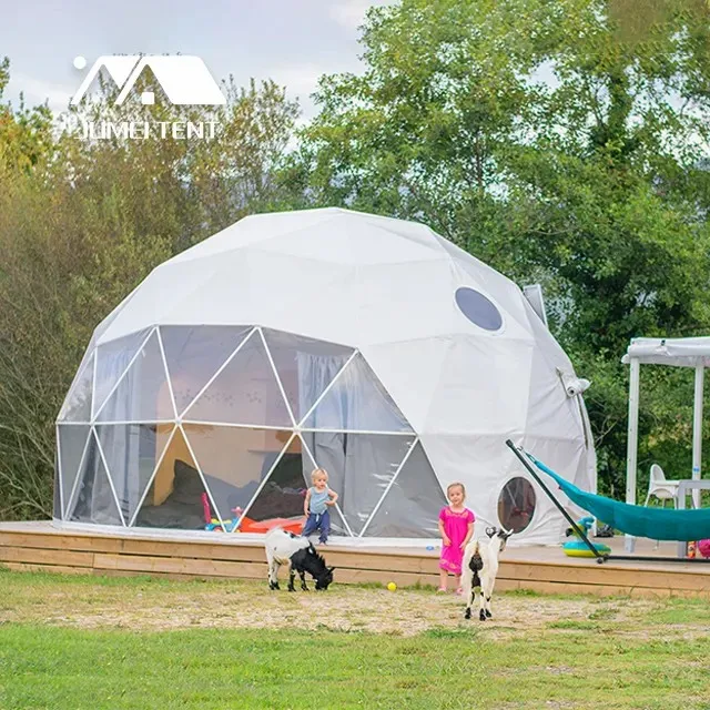 Steel Aluminum Luxury Hotel Dome Tent Transparent PVC Geodesic Dome Tent For Sale