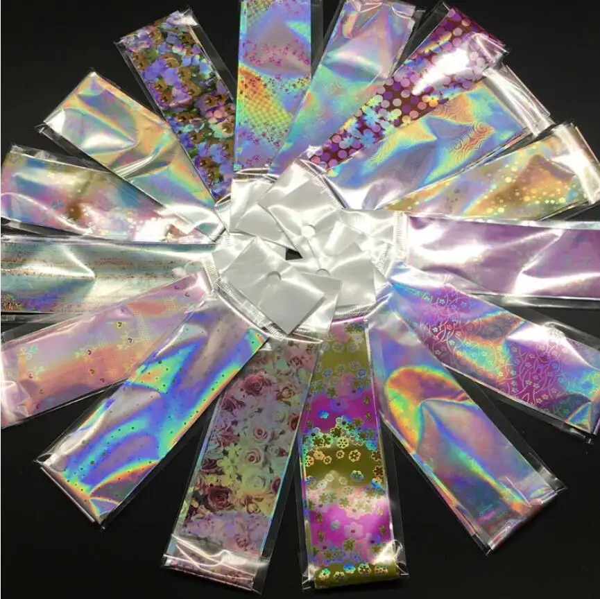 
hot sale pink flower stickers transfer nail art stickers 