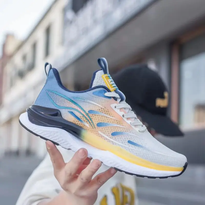 Made in China New design Fashion Air Cushion Shoes Comfortable Sneakers For Men Plus Size Men trendy casual running shoes