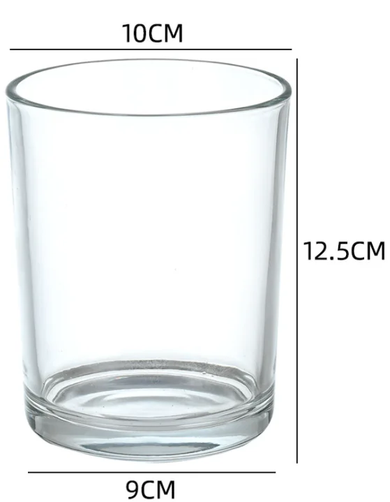 Different size Candle glass jars with Natural wooden lids bamboo lids