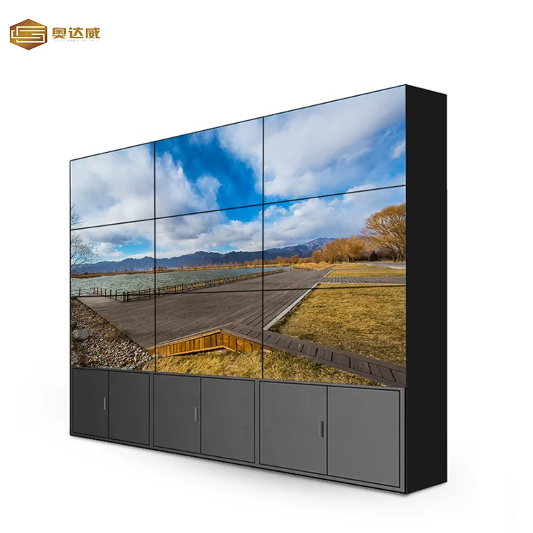 55 Inch 0.88mm Lcd Splicing Unit Video Wall Pannel Display Advertising Screen