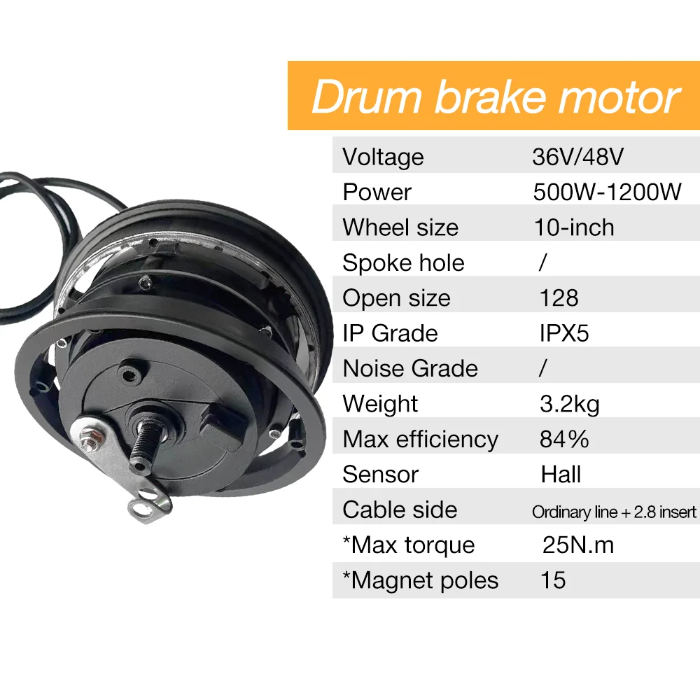 10 inch 36v 48v 500w1200w electric scooter1000w rear drive electric scooter BLDC hub motor for scooter electric scooter motor