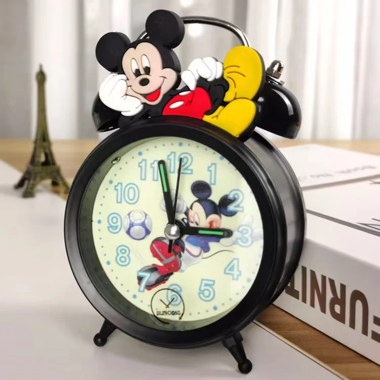 Cute creative cartoon student bedroom bedside night light alarm clock