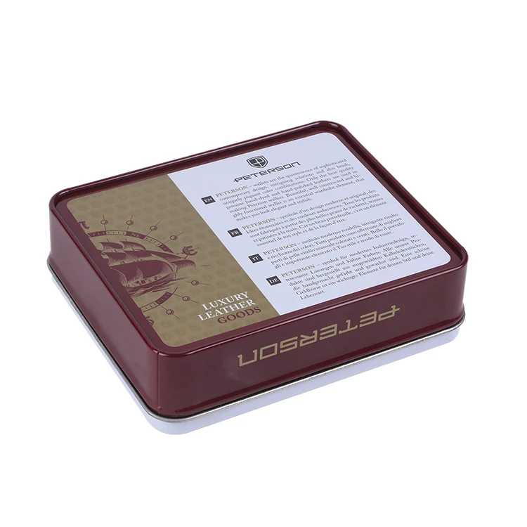 Square Coffee Tea Tin Box Green Tea Container With Tea Cans