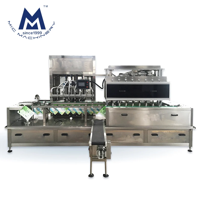 Automatic premade bag capping liquid baby food doypack fruit mango juice spout pouch filling machine