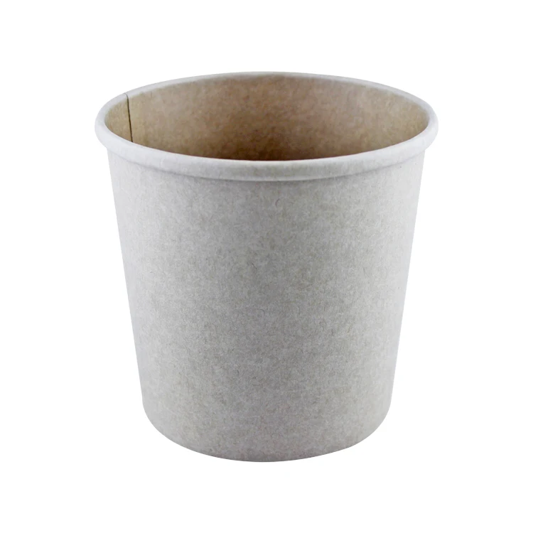
Factory Price Disposable Round Kraft Paper Soup Cup For Party Supplies 