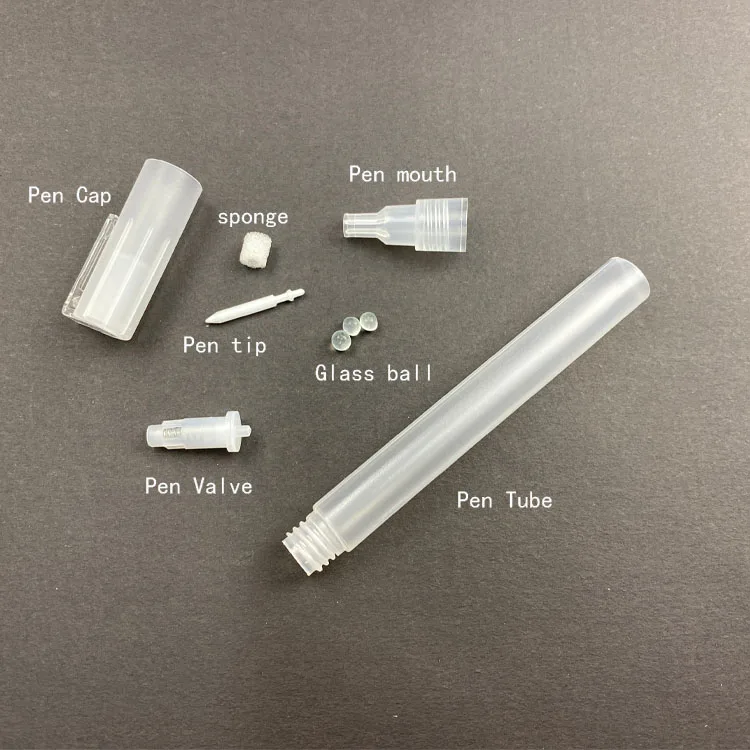 Hot Sale 0.7mm Tip Refill Ink Empty Paint Marker Pen With Transparent Barrel